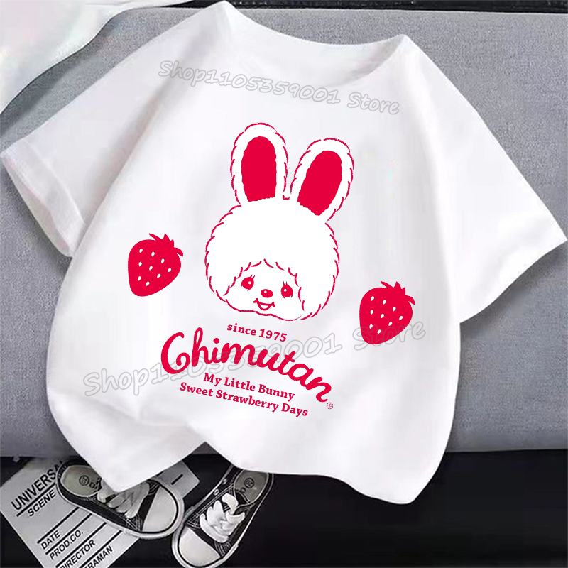 MONCHHICHI Short Sleeve T Shir - Summer Clothing Girls ulasan dan harga