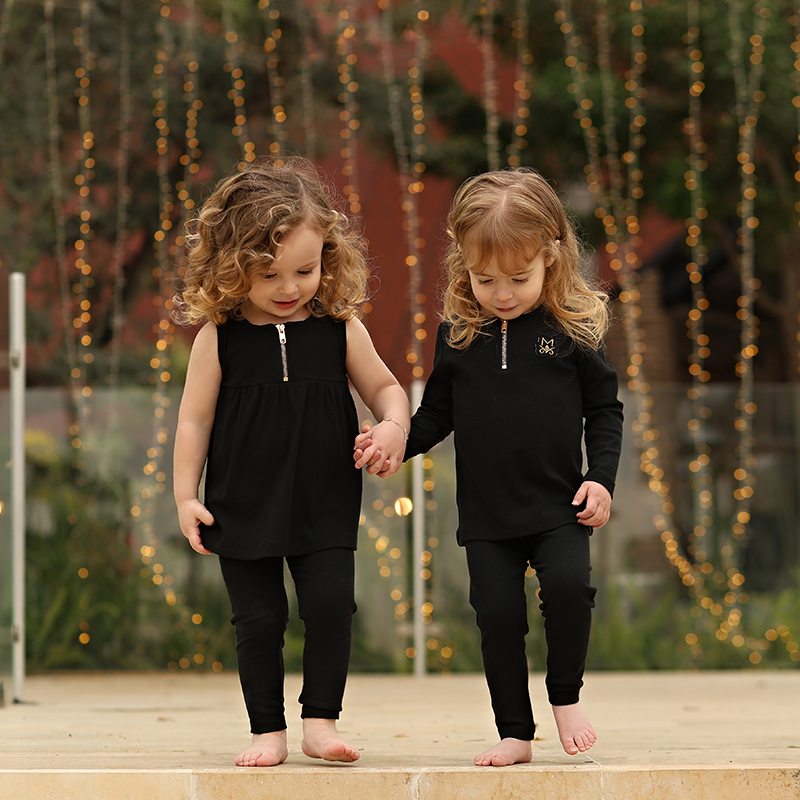 Summer black ribbed family mat - Summer Clothing Baby Girl ulasan dan harga