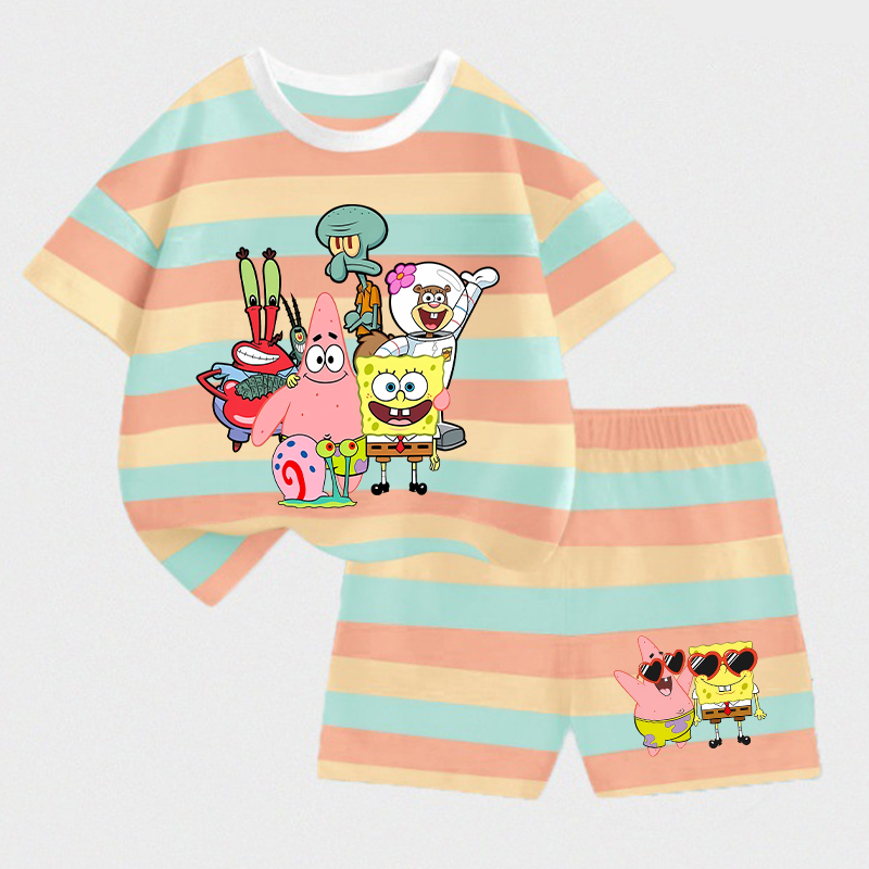 SpongeBobs SquarePants Kids T- - Summer Clothing Baby Girl ulasan dan harga