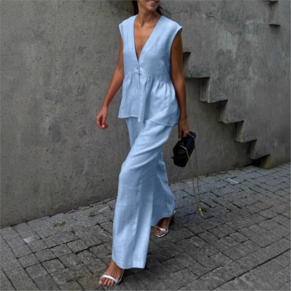 Casual Sleeveless Vest V Neck  - Zara Summer Clothing For Women ulasan dan harga