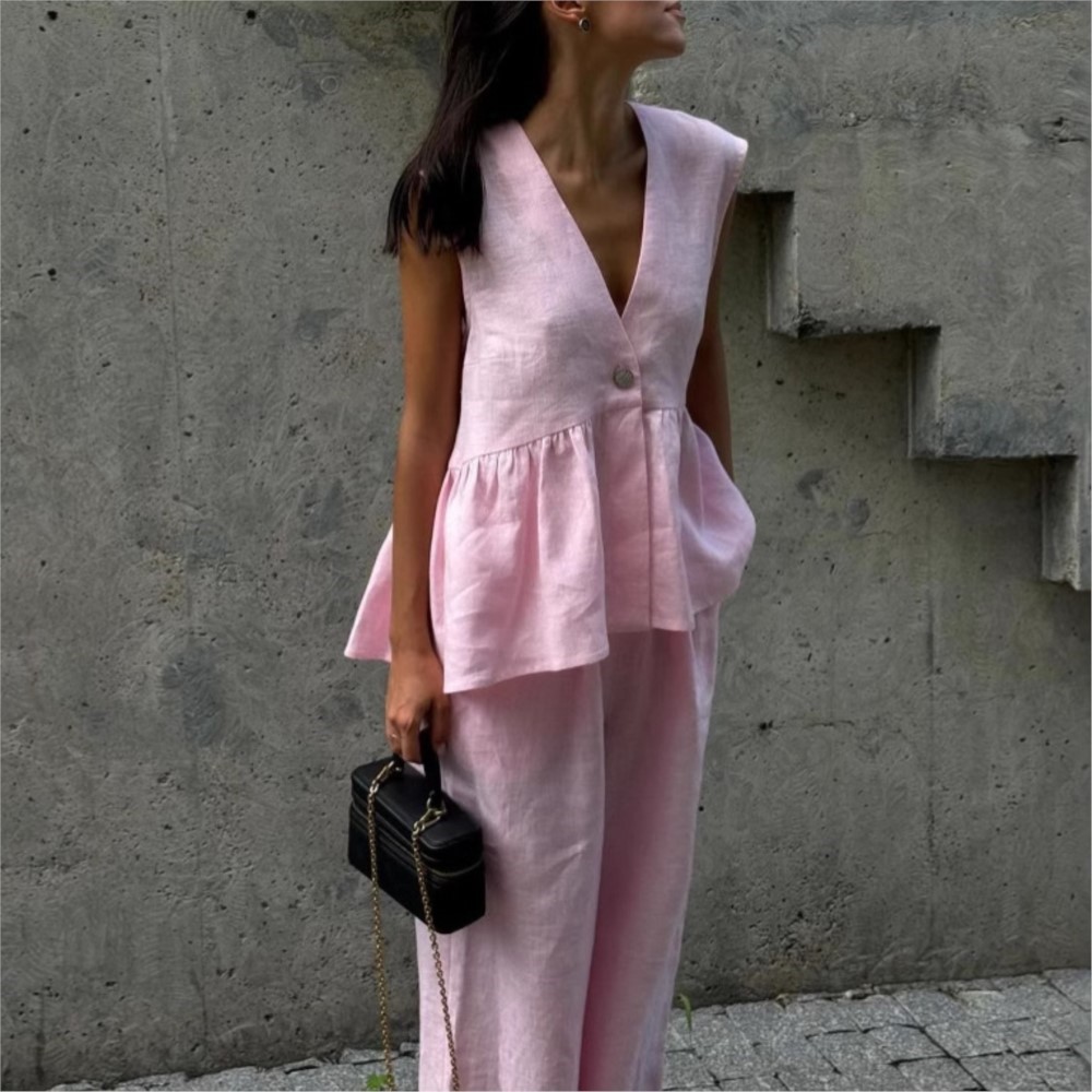 Casual Sleeveless Vest V Neck  - Zara Summer Clothing For Women ulasan dan harga