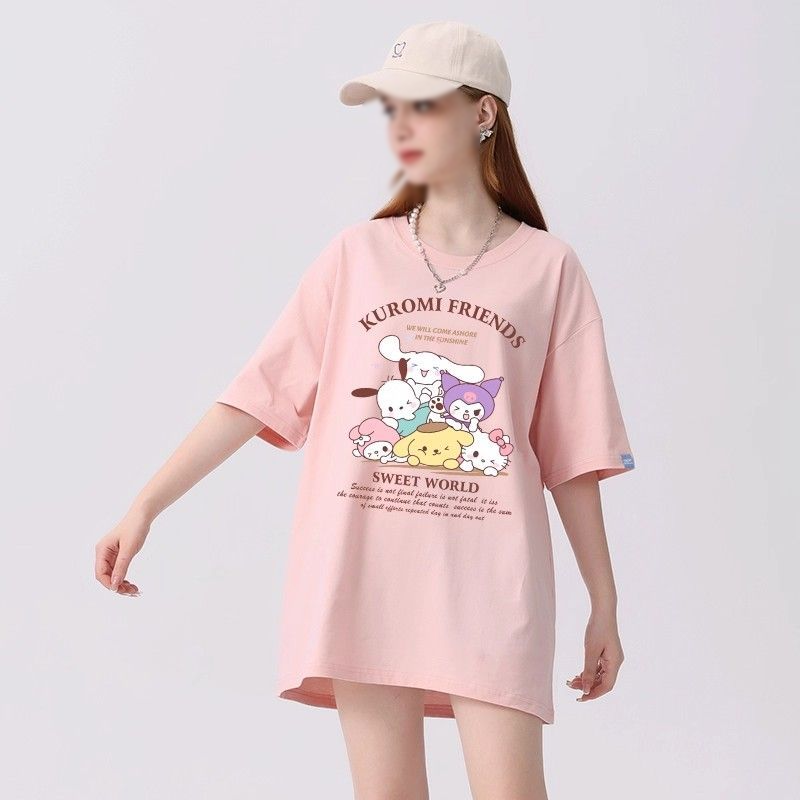 Sanrio Cinnamoroll Yk2 T-Shirt - Summer Clothing Cheap ulasan dan harga