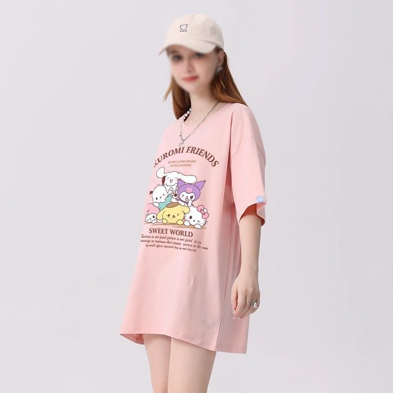 Sanrio Cinnamoroll Yk2 T-Shirt - Summer Clothing Cheap ulasan dan harga